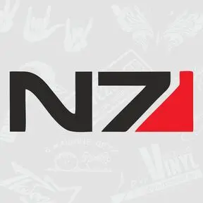 Наклейка Mass Effect N7