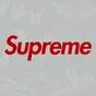 красная наклейка Supreme