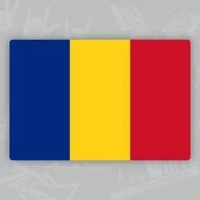 Наклейка с флагом Румынии