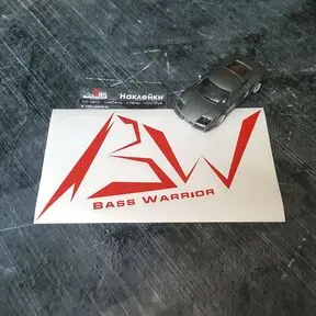 Виниловая наклейка Bass warrior