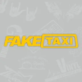 виниловая наклейка FAKE TAXI