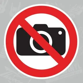 Наклейка Не фотографировать