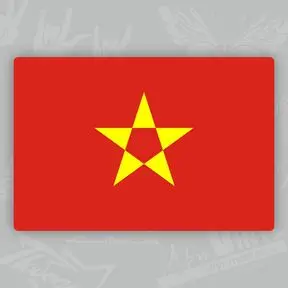 Наклейка Флаг Вьетнама