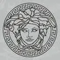черная наклейка Медуза Versace
