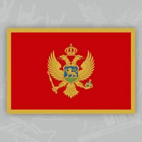 наклейка флаг Черногории