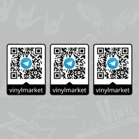 Наклейка с QR кодом телеграма