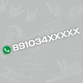 Наклейка с твоим номером телефона в Ватсапе