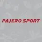 красная наклейка Pajero Sport